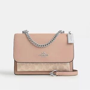 NWT COACH Klare Crossbody Bag In Blocked Signature Canvas (not mini)